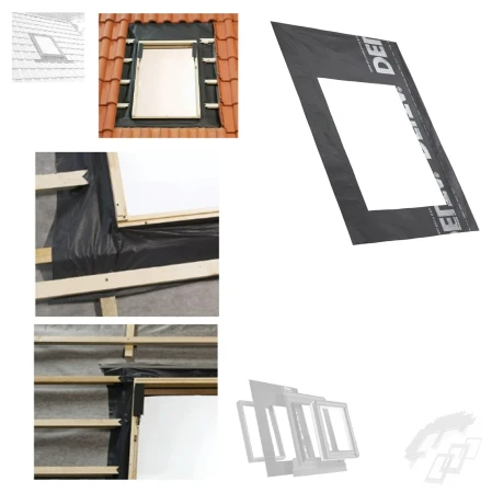 Dakea Rooflite RUC Anschlussschürze für 100-%ige Wasserdichtigkeit rund um Ihr Fenster aus reißfestem Polyester, für den fachgerechten Einbau von Dachfenstern_2_ e-roofline.de.webp