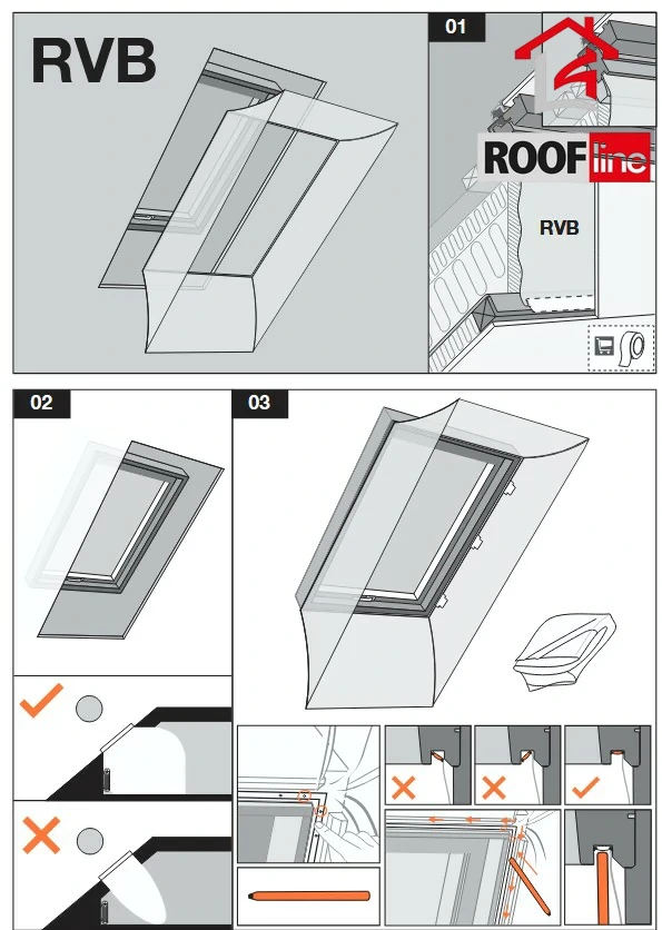 Dakea - Rooflite +  Dampfsperrschürze RVB, Dachboden-Dampfsperre, _2_ e-roofline.de.webp