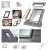 VELUX EDT 1000 Eindeckrahmen Flachziegel, für flache Eindeckmaterialien bisfür flache Ziegel von 1,5 bis 4 cm Höhe, inkl. Anschlussschürze BFX 1000 _ e-roofline.de-new.webp