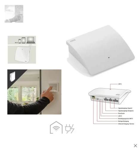 Zum Produkt  VELUX KLF 150 Interface für VELUX Produkte, programmierbar, f.bis 5 Produkte/Gruppen, Elektro-Interface Kompatibel mit Produkten mit dem io-homecontrol®-Logo *