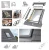 VELUX EDT 2000 Eindeckrahmen Flachziegel, für flache Eindeckmaterialien bisfür flache Ziegel von 1,5 bis 4 cm Höhe,incl. BDX Dämm- und Anschluss-Set 2000 _ e-roofline.de-new.webp