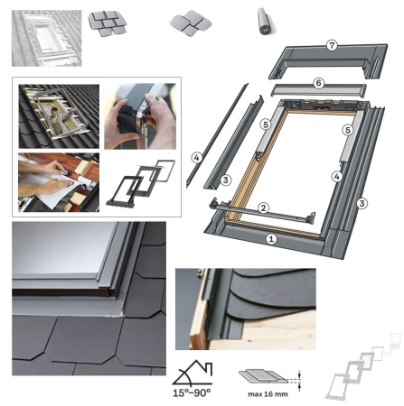 VELUX EDS 2000 Einzel-Eindeckrahmen incl. BDX Dämm- und Anschluss-Set, für Flachdachmaterialien_1_ e-roofline.de-new.webp