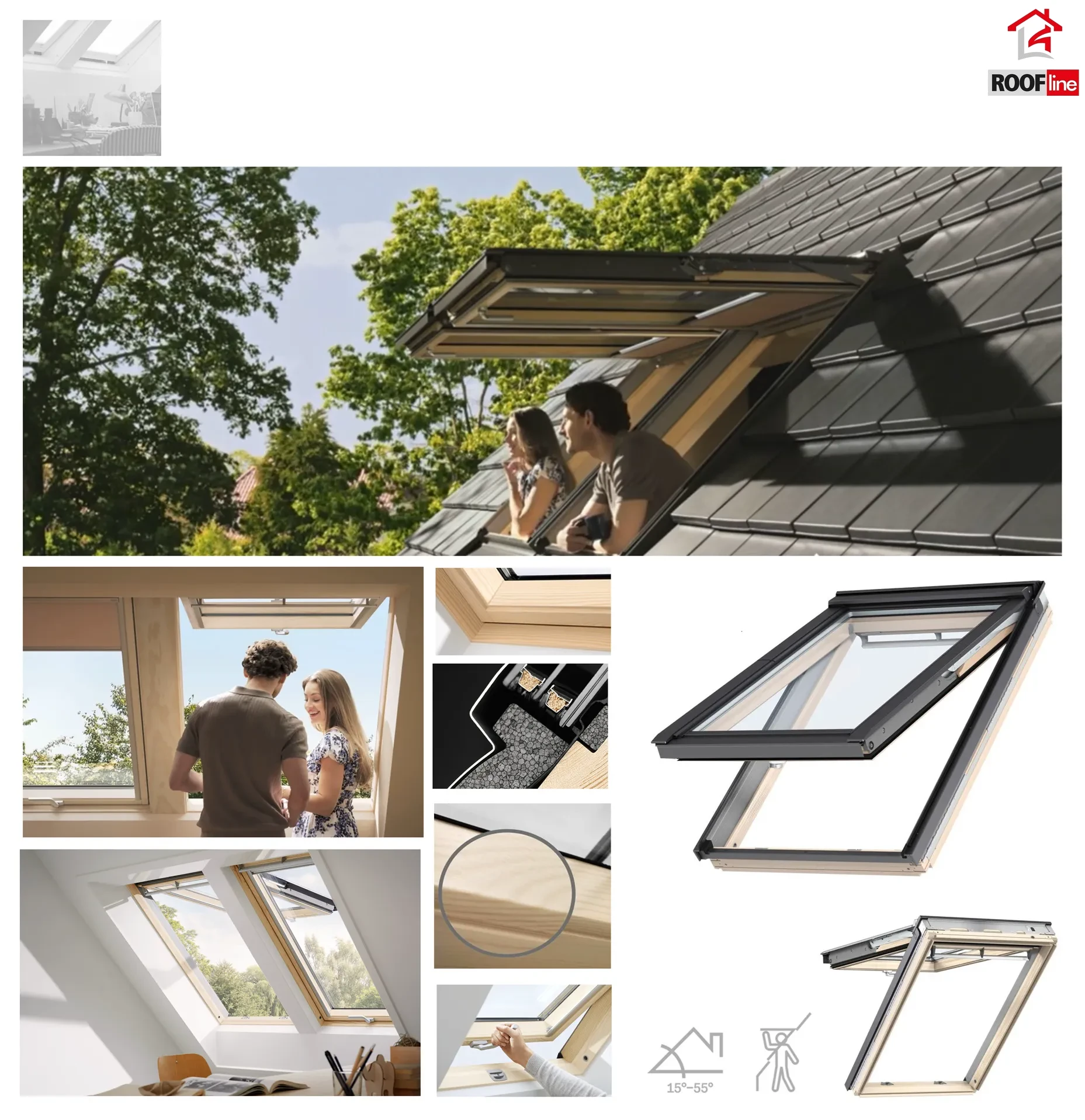 VELUX GNL 1064 manuelles Klapp-Schwingfenster aus Holz, mit 3-fach-Verglasung Uw=1,0, ENERGIE Verglasung, Neue Generation 2026 _1_e-roofline.de-new.webp