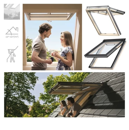 VELUX GNL 1064 manuelles Klapp-Schwingfenster aus Holz, mit 3-fach-Verglasung Uw=1,0, ENERGIE Verglasung, Neue Generation 2026 _2_e-roofline.de-new.webp