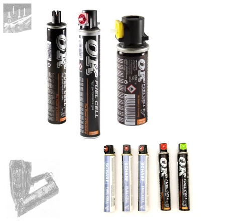 Gaskartusche SCHARF 80 ml Ganzjahresgas, Gas für Gasnagler, für Nagelpistolen; Paslode, Stanley, Bostitch, Senco, Rawl, Hitachi, Makita_1_e-roofline.de.webp
