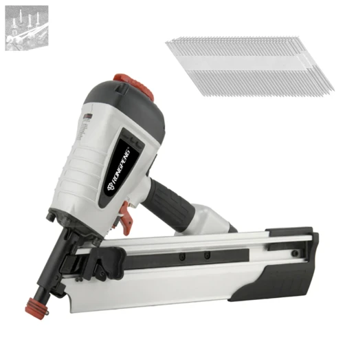 Zum Produkt SCHARF Druckluftnagler für papiergebundene Nägel mit einem Winkel von 34°, 50-100 mm Länge