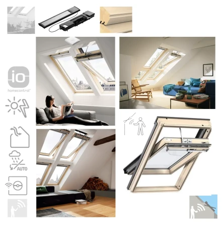 VELUX GLL 1064 30 Solar - Fernbedienung Schwingfenster aus Holzfenster, klar lackiert, Uw=1,0 , ENERGIE Verglasung _1_ e-roofline.de.webp