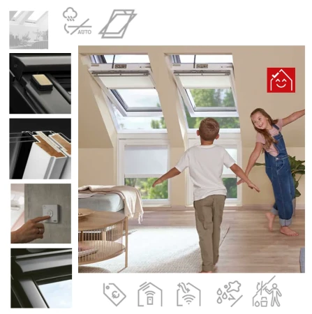 VELUX GLU 0064 21 Elektro-Nachrüst-Motor KMG Bestehend aus Fenstermotor, Regensensor und Funk-Wandschalter _ e-roofline.de.webp