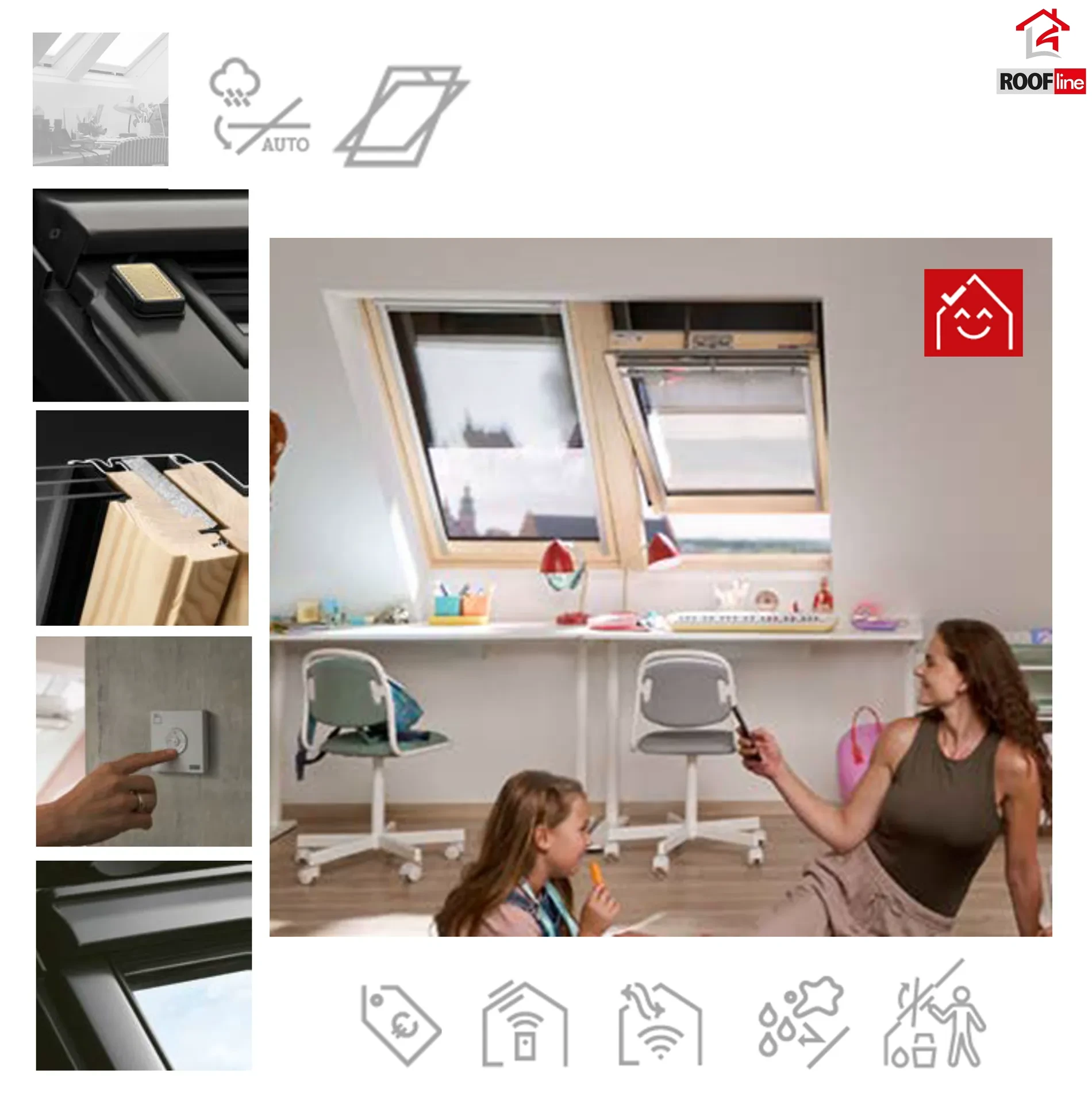 VELUX GLL 1064 21 Elektro-Nachrüst-Motor KMG Bestehend aus Fenstermotor, Regensensor und Funk-Wandschalter _ e-roofline.de.webp