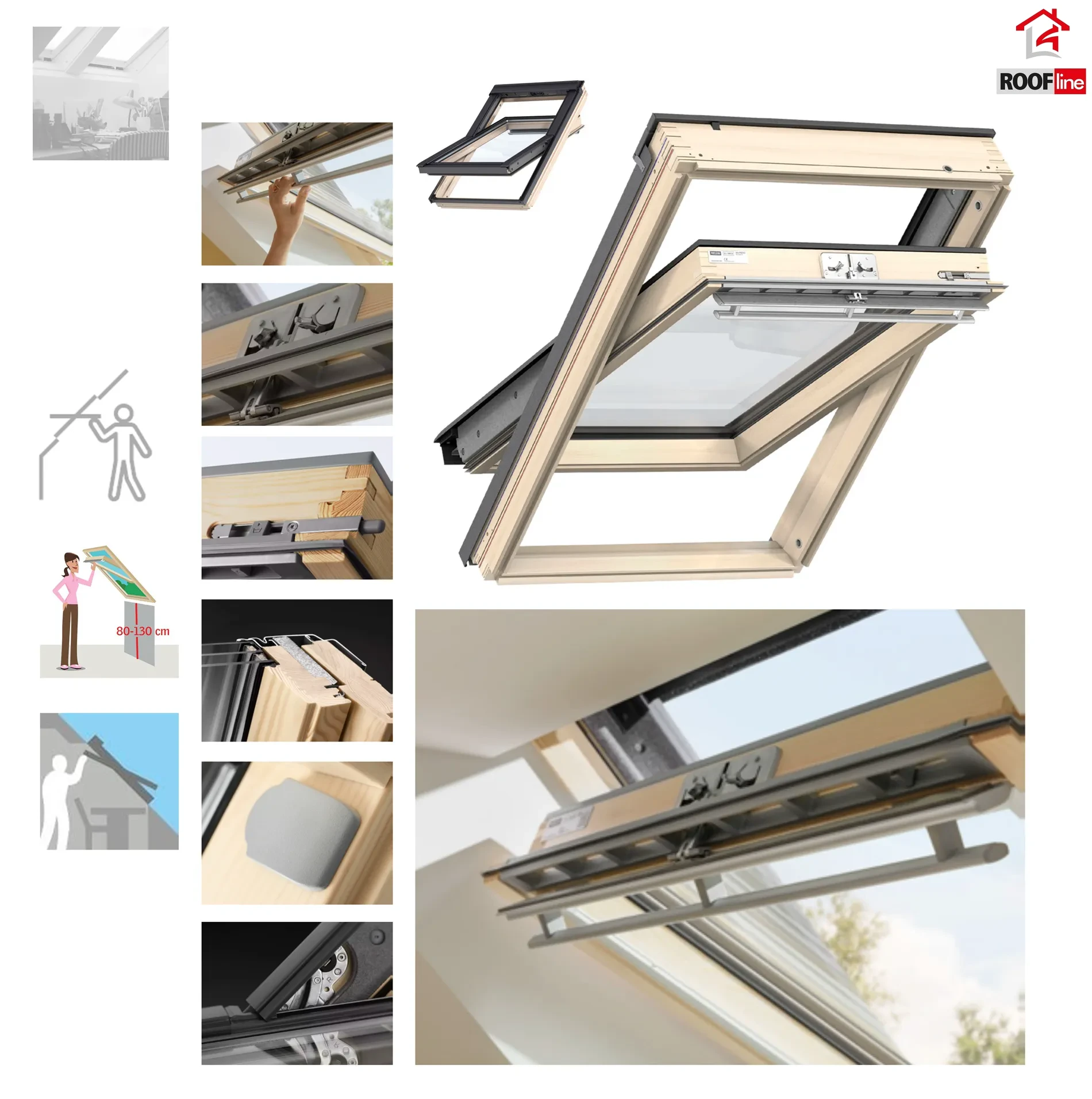 VELUX Dachfenster GLL 1085 ENERGIE, Holzfenster, klar lackiert, manuelles Schwingfenster, Öffnung nach oben _ e-roofline.de.webp