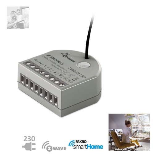 Zum Produkt FAKRO ZWMR 230 V Rollladenmodul, Z-Wave / Smart-Home-System