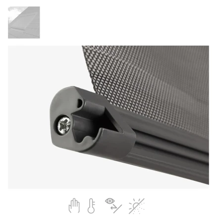 Fakro Netzmarkisen AMZ 089 Komfort M Manuell I Preisgruppe Hitzeschutz-Markize RAL 7022 Kassette, Sonnenschutzmarkisen RAL 7022  _2_e-roofline.webp