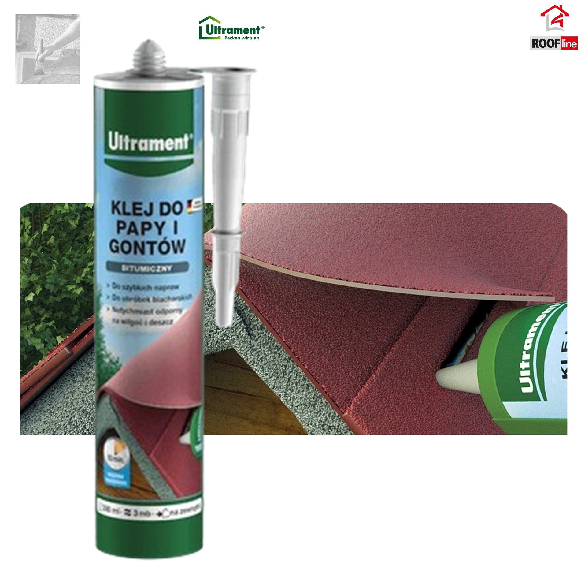 ULTRAMENT Dach- und Schindelkleber – eine bituminöse, faserverstärkte Masse zum Verkleben von bituminösen Dachbeschichtungen und bitumenbasierten  0_ e-roofline.de.jpg