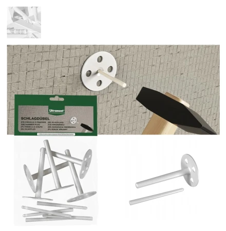 Ultrament Schlagdübel 5 Stk. Do it, mechanische Befestigung und Fixierung von Bauplatten XPS_ e-roofline.de.jpg