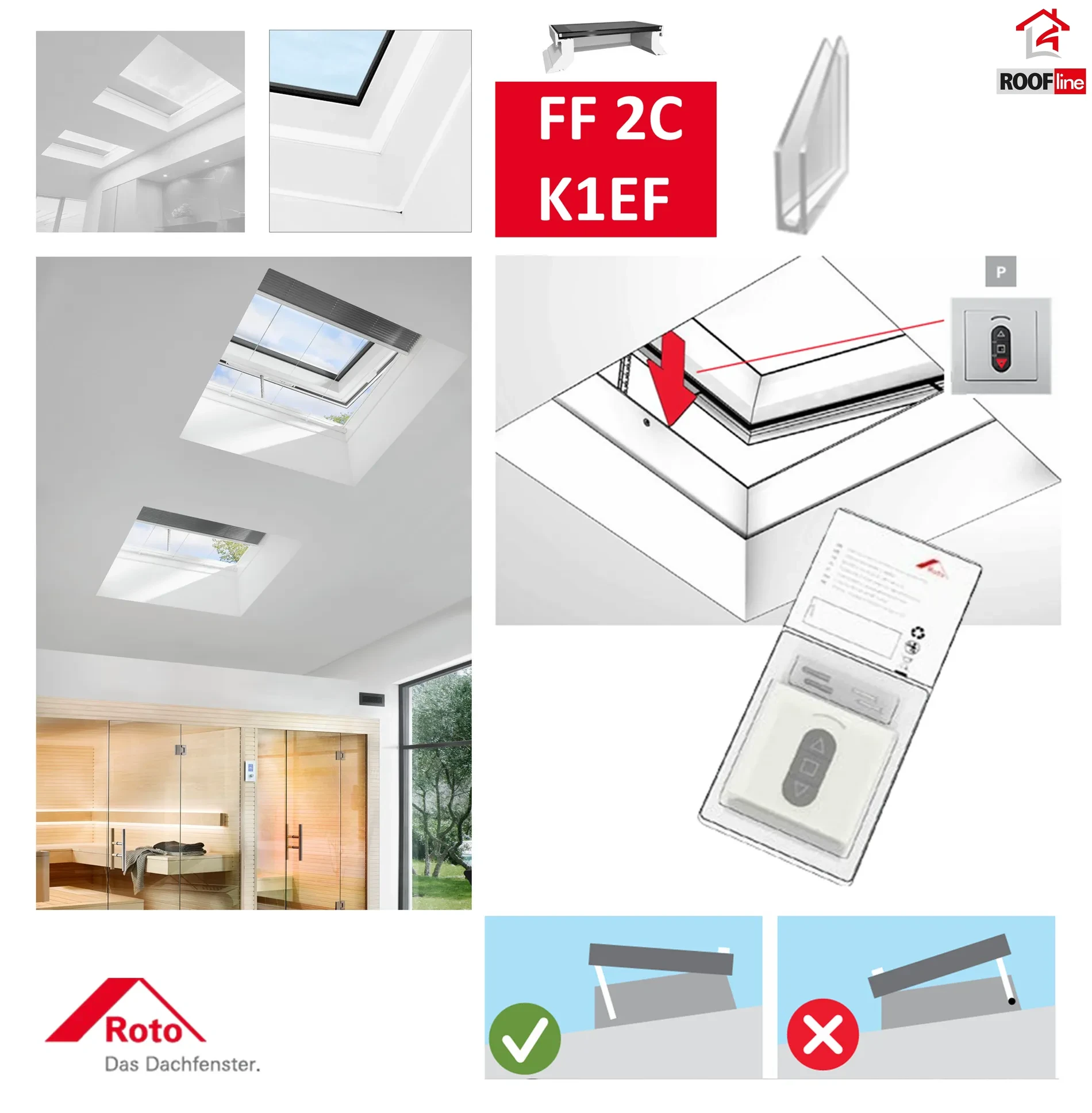 ROTO OnTop Tronic Flachdachfenster Elektro Funk FF2C K1FE 2fach-Comfort (2C) _2_ e-roofline.de-new.webp