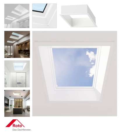 ROTO OnTop Flachdachfenster Innenfutter ZIN xxx xxx FF 50K Laibungstiefe 50 cm Breitenteil, Weiß - PVC _1_ e-roofline.de.jpg