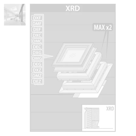 FAKRO Aufsetzkranz XRD für Flachdach-Fenster, geeignet für Flachdach-Fenster vom Typ C, F, G _2_e-roofline.de.webp