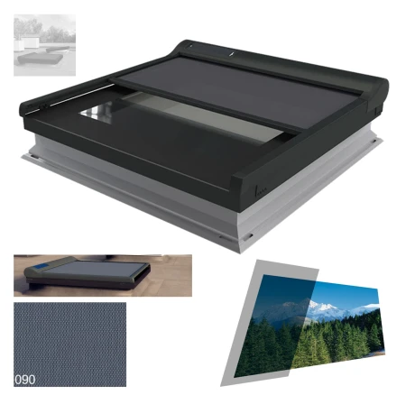 FAKRO Außenzubehör Netzmarkise  AMZ F Solar 12 V für Flachdachfenster Typ F und Typ G, Smart Home _2_e-roofline.de.jpg