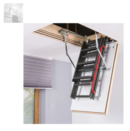 FAKRO Feuerwiderstandsfähige Bodentreppe LMF 60, Energieeinsparende 0,65 _4_e-roofline.de.webp