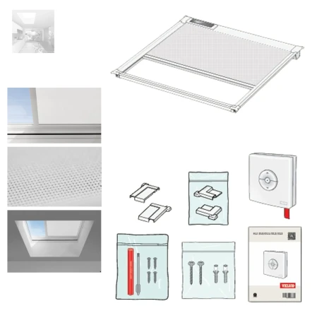 VELUX Solar-Hitzeschutz-Markise MSU, Effektive Hitzereduktion Weißes, lichtdurchlässiges Netzgewebe, dämpft das Licht und blockiert die Hitze, VELUX ACTIVE_1_e-roofline.de.webp