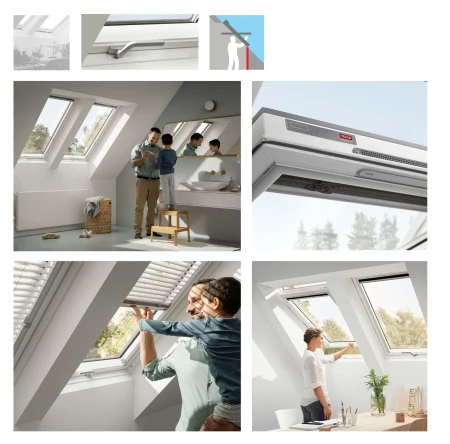 VELUX Dachfenster GLU 0051B manuelles Schwingfenster, 2-fach, Uw=1,3, Boden griff, Weiß, VELUX Kunststoff-Fenster _2_ e-roofline.de.webp