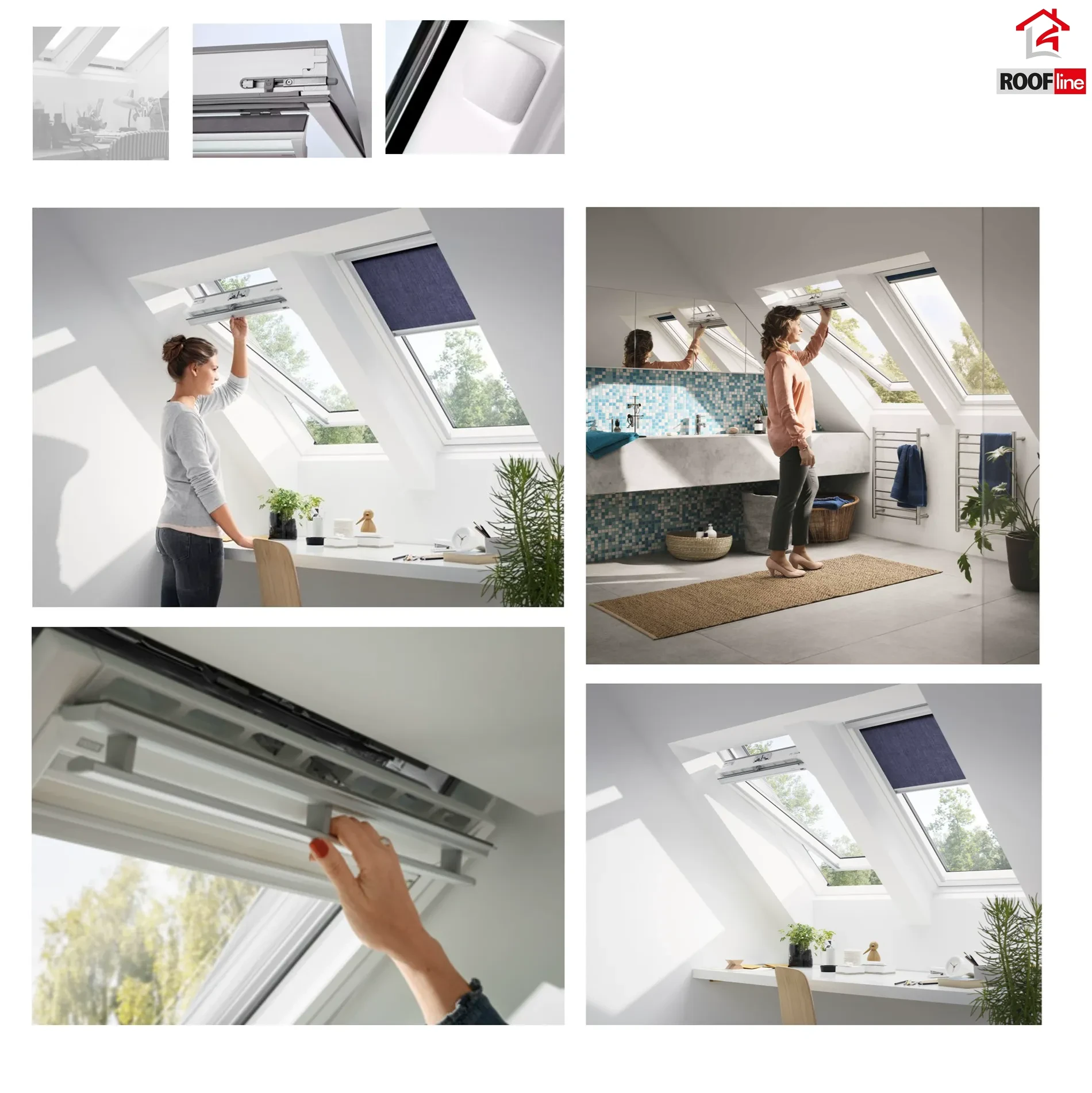 VELUX Dachfenster GLU 0061 manuelles Schwingfenster, 3-fach, Uw=1,1, obere Öffnungssystem, Weiß, VELUX Kunststoff _2_e-roofline.webp