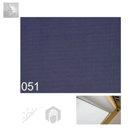 Fakro Dachfenster Verdunkelungsrollo ARF  Innen dekorativen Stoff 052 055 051 255 265  I Preisgruppe mit Standardmaß, Dunkelheit, Kompatibel mit OptiLight 051_ e-roofline.de.webp