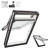 Roto Designo R7 PVC das Hoch-Schwingfenster R79, Dachfenster aus Kunststoff, Weiß PVC-Multikammerprofil _2_e-roofline.de.webp