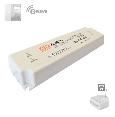 Zum Produkt  Fakro ZZ100 24-V-DC-Impulsnetzteil für elektrisches Z-Wave-Zubehör an FAKRO-Dachfenstern. Kompatibel mit ZWMR24 #_