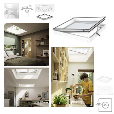VELUX Flachdach-Fenster, elektrisch (CVP) 2-fach-Verglasung CVP 0573 Automatisch zu öffnende Elektro-Version (CVP) inkl. Regensensor und vorprogrammiertem Funk-Wandschalter_1_e-roofline.de.jpg