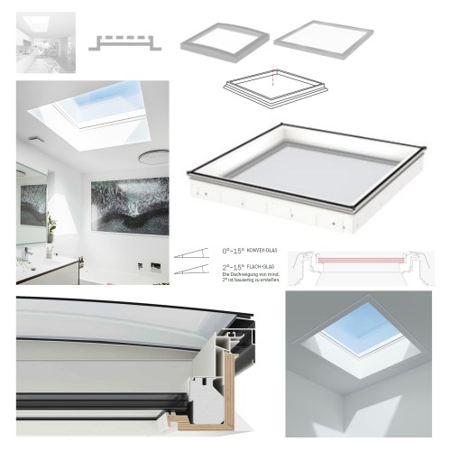 Zum Produkt  VELUX Flachdach-Fenster CFU 0025Q feststehendes, 3-fach-Verglasung, Festverglastes Fenster, Basiselement / Festsockel, Urc, ref 300: 0,6 (W/m²K) #_