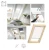VELUX Sichtschutz-Rollos RFL Farbe 1028 Weiß, 4161 Grau,  9050, Dunkelblau 1086 Hellbeige, Innenrollos, Sichtschutz Lichtregulierung Dekorativen Stoff, Führungsschienen in Aluminium oder Weiß_ e-roofline.de.webp
