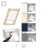 VELUX Sichtschutz-Rollos RFL Farbe 1028 Weiß, 4161 Grau,  9050, Dunkelblau 1086 Hellbeige, Innenrollos, Sichtschutz Lichtregulierung Dekorativen Stoff, Führungsschienen in Aluminium oder Weiß_1_ e-roofline.de.webp