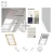 Velux Verdunkelung Plus DFD Verdunkelungsrollo + Plissee CK02–UK10 Ab 2013 Standard Farbe (1025, 1085, 1100, 0705) 1016, Verdunkelung Lichtregulierung Dekorativen Stoff_ e-roofline.de.jpg_1_ e-roofline.de.webp