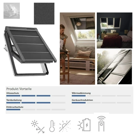 VELUX Hitzeschutz-Markisette Verdunkelung SSS für Dachfenster Sicht- und Sonnenschutz, Solar-Hitzeschutzmarkise,  INTEGRA®, Dunkelgraues Aluminium_2_ e-roofline.de.webp