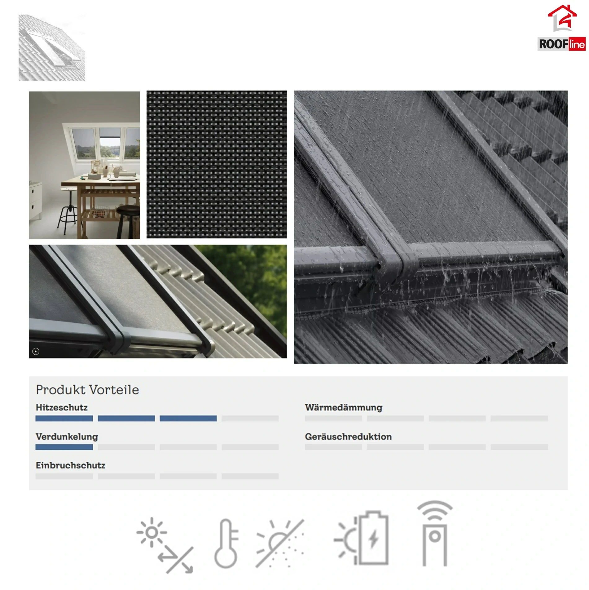 VELUX Solar Hitzeschutz-Markise Tageslicht für Dachfenster MSL Solar-Hitzeschutzmarkise, Sicht- und Sonnenschutz, , INTEGRA Graphit Transparentes Netzgewebe_3_ e-roofline.de.webp
