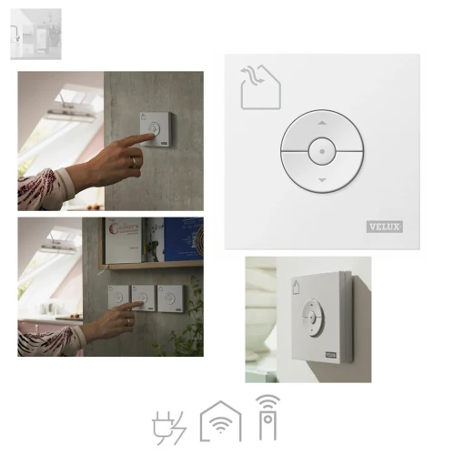 Zum Produkt VELUX KLI 311 Funk-Wandschalter für Fenster, kabellosen Ansteuerung von VELUX Solar-/Elektro-Dachfenstern, io-homecontrol® *