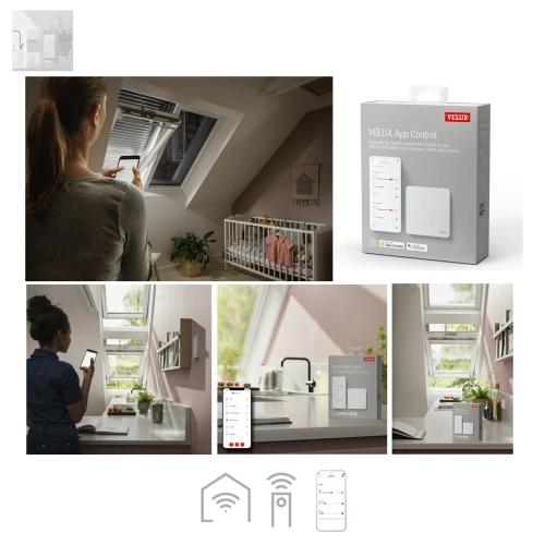 Zum Produkt  VELUX KIG 300 App Control,  Internet Gateway, Bequeme Bedienung von allen VELUX INTEGRA Produkten via App, Aufrüstbar zu VELUX ACTIVE *