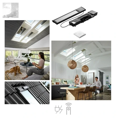 Zum Produkt VELUX KSX 100K Solar-Nachrüst-Set -  integrierter Batterie, Solarpanel, mit Regensensor und VELUX Funk-Wandschalter, Für Schwingfenster GGU/GGL CK04 - UK10 (Fertigung ab Mai 2013) *