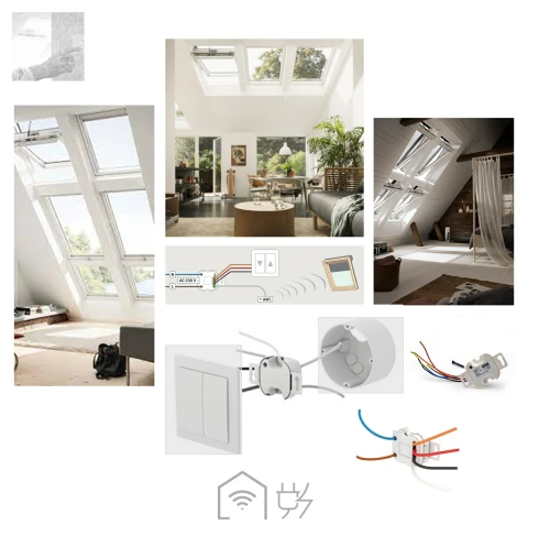 Zum Produkt VELUX Schalter-Interface KLF 050 ermöglicht das Steuern Ihres VELUX Elektro- oder Solar-Produkts mit einem Standard-Doppeltaster *