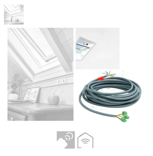 Zum Produkt ROTO ZEL STK TAK10 Tasteranschlusskabel  10 m Das Kabel ist für den einfachen Anschluss des Tasters an die RotoTronic / Comfort Fenstersteuerung konzipiert .