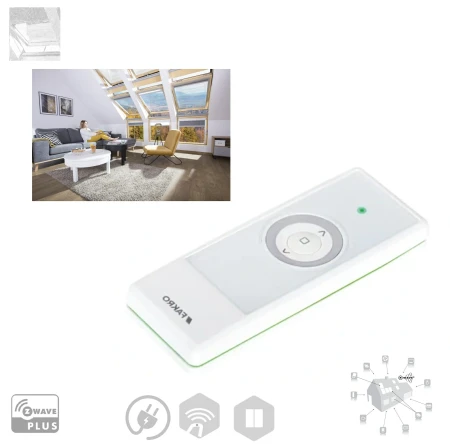 FAKRO Fakro ZRH1 Einkanaliger Z-Wave-Funkcontroller, Fernbedienung des elektrischen Zubehörs_e-roofline.de.webp