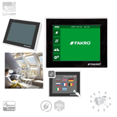Zum Produkt Fakro Touch Panel ZRK24 - 24-Kanal Z-Wave-Funksteuerung, Unterstützung von 24 Geräten, Statusberichterstattung *