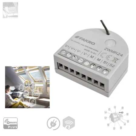 Fakro Rollladenmodul ZWMR24, Z-Wave, Steuerung von Rollläden (ARZ Electro 24, ARZ E) und Markisen_ e-roofline.de.webp