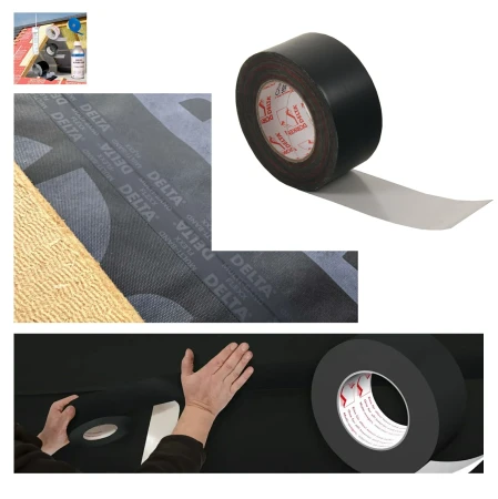 DÖRKEN DELTA-MULTI-BAND® BLACK 60 mm x 25m Universelles und hochalterungsbeständiges Klebeband zur Verklebung und Reparatur.webp