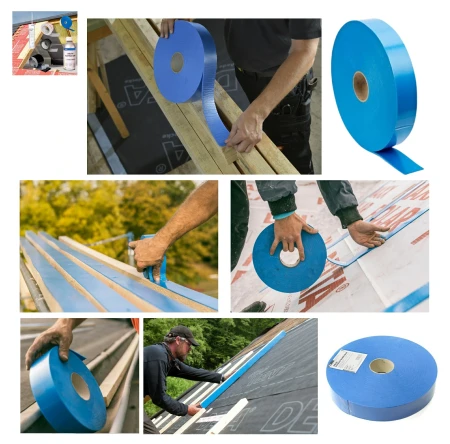 DÖRKEN DELTA®-SCHAUM-BAND 60 mm x 30 m, Einseitig klebendes Nagelabdichtungsband, kann sowohl direkt auf der Bahnenoberfläche.webp