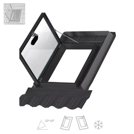 VELUX Ausstiegsfenster  GVT  103 0000Z 54x83 Dachausstieg aus schwarzem Polyurethan _3_ e-roofline.de.webp