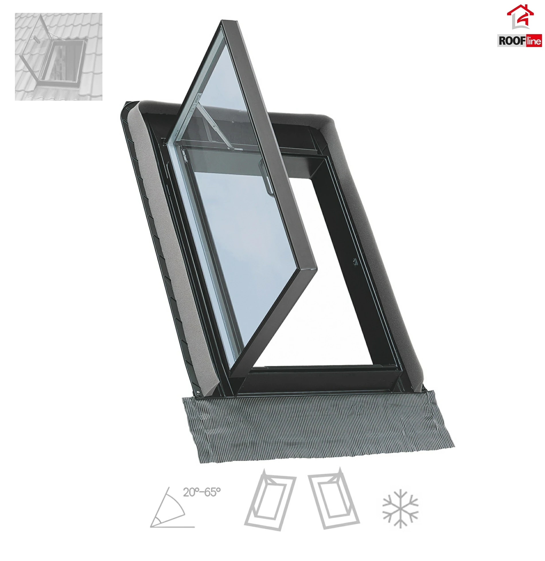 VELUX Ausstiegsfenster GVK 103 0000Z 46x61 Dachausstieg aus schwarzem Polyurethan für unbeheizte Dachräume 2_ e-roofline.de.webp