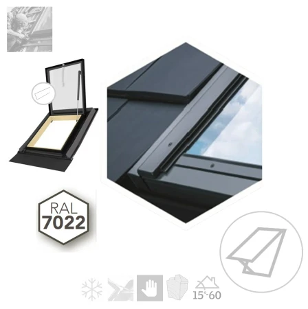 FAKRO Wohndachausstieg WGT 46x55 cm 46x75 cm RAL 7022_3_ e-roofline.de.webp