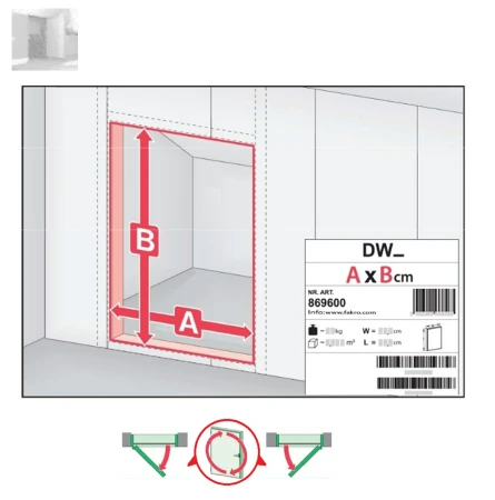 FAKRO Kniestocktür DWK 50x80 Weißer HDF-Platte_1_ e-roofline.de.webp